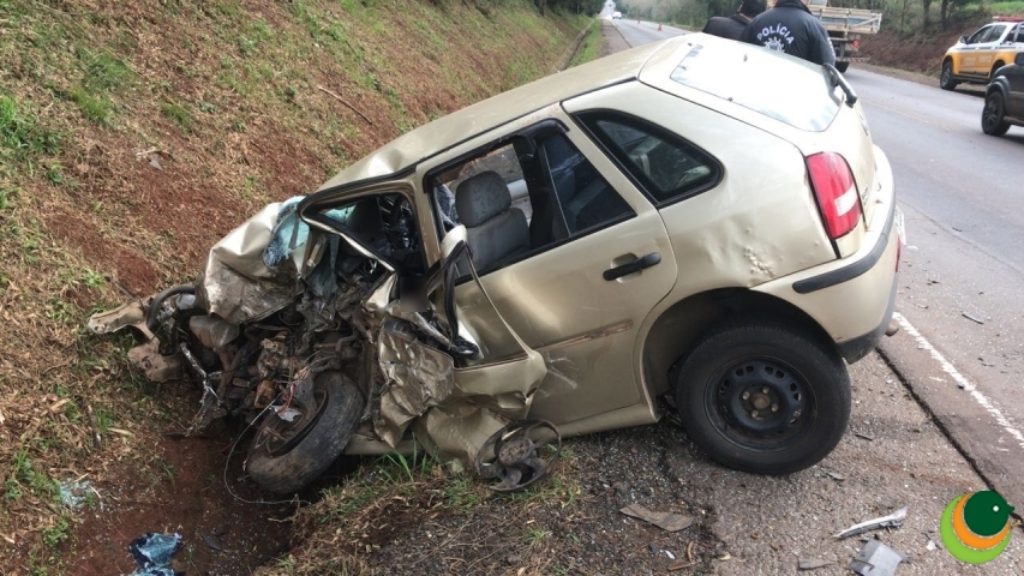 Morre condutor de Gol de Soledade em colisão na ERS 153, entre Passo Fundo e Ernestina